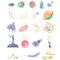 Wrapables Decorative Scrapbooking Washi Stickers, DIY Crafts for Stationery, Diary, Card Making (60 pcs)